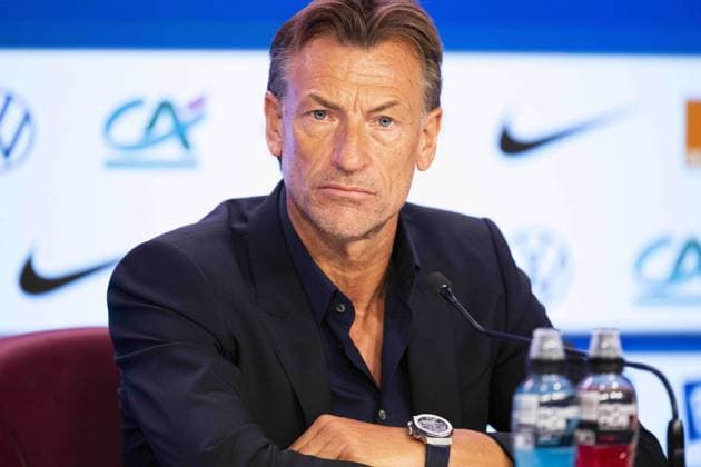 Sport Themen der Woche KW13 Sport Bilder des Tages Herve Renard - nouvel entraineur de l equipe de France feminines FOOTBALL : Conference de presse d Herve Renard - Paris - 31 03 2023 JBAutissier Panoramic 