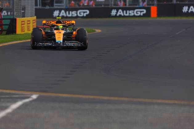 31st March 2023: Melbourne Grand Prix Circuit, Melbourne, Victoria, Australia: Australian Formula 1 Grand Prix: Free Practice: Number 4 McLaren driver Lando Norris during free practice 1 at the Australian Formula 1  ActionPlus12492215 StephenxBlackberry