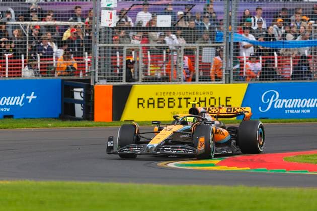 31st March 2023: Melbourne Grand Prix Circuit, Melbourne, Victoria, Australia: Australian Formula 1 Grand Prix: Free Practice: Number 4 McLaren driver Lando Norris during free practice 2 at the Australian Formula 1  ActionPlus12492259 StephenxBlackberry