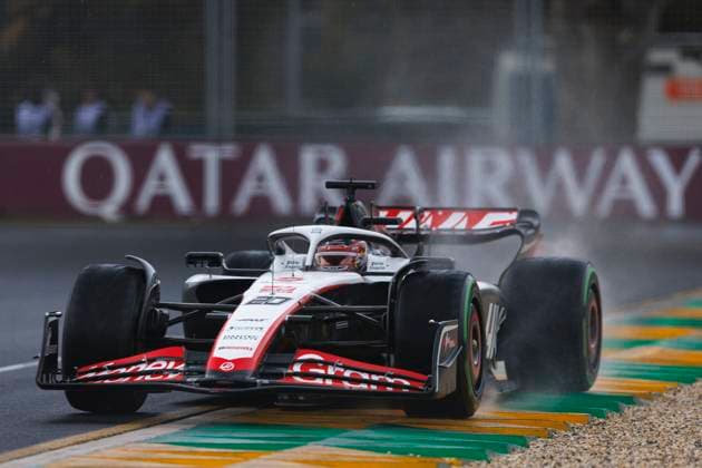 31st March 2023: Melbourne Grand Prix Circuit, Melbourne, Victoria, Australia: Australian Formula 1 Grand Prix: Free Practice: Number 20 Haas driver Kevin Magnussen during free practice 2 at the Australian Formula 1  ActionPlus12492312 StephenxBlackberry