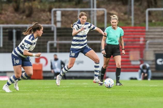 Sports, Football, FLYERALARM Frauen Bundesliga Saison 2022 2023 17 Spieltag 1 FC Köln MSV Duisburg 31 03 2023, Südstadion Köln Alexandria Hess MSV Duisburg, 20 Köln Südstadion Nordrhein Westfahlen Germany