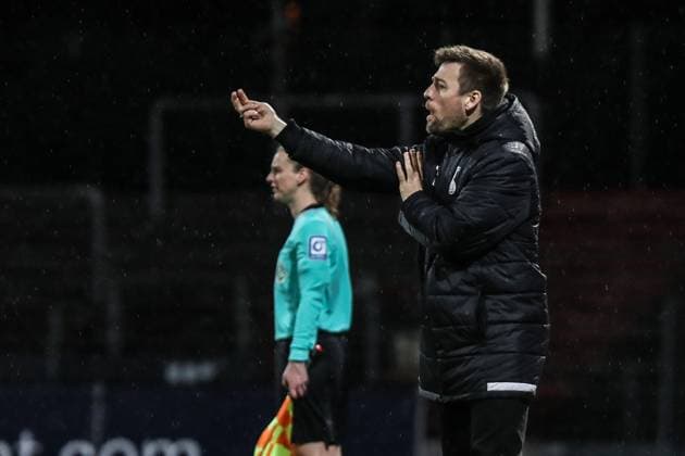 Sport, Football, FLYERALARM Frauen Bundesliga Saison 2022 2023 17 Spieltag 1 FC Köln MSV Duisburg 31 03 2023, Südstadion Köln Nico Schneck teamchef MSV Duisburg Köln Südstadion Nordrhein Westfahlen Germany