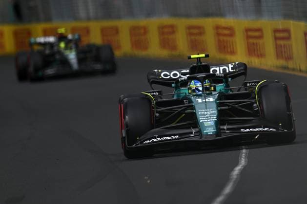 AUSTRALIAN F1 GRAND PRIX, Fernando Alonso of Aston Martin during Free Practice Three during the Formula 1 Australian Grand Prix at the Albert Park Circuit in Melbourne, Saturday, April 1, 2023. ( NO ARCHIVING, EDITORIAL USE ONLY, NO USE IN BOOKS WITHOUT CONSENT MELBOURNE VIC AUSTRALIA  Copyright: xJOELxCARRETTx 20230401001781537161