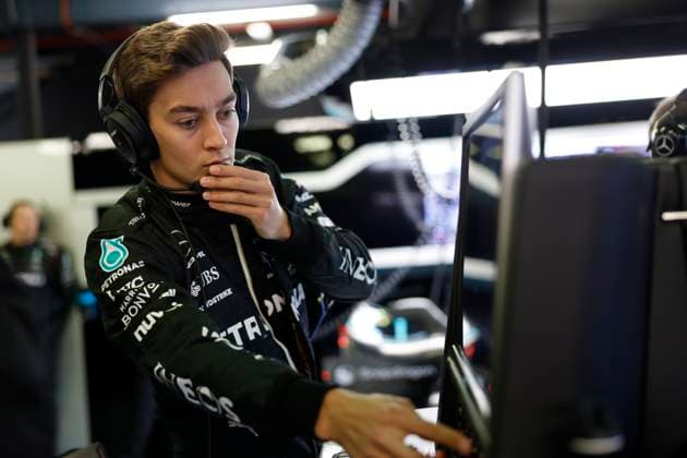 63 George Russell GBR, Mercedes AMG Petronas F1 Team , F1 Grand Prix of Australia at Albert Park Circuit on April 1, 2023 in Melbourne, Australia Photo by HOCH ZWEI Melbourne Australia