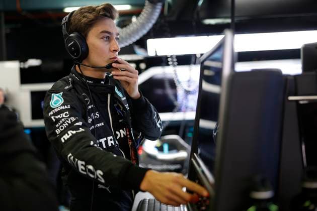63 George Russell GBR, Mercedes AMG Petronas F1 Team , F1 Grand Prix of Australia at Albert Park Circuit on April 1, 2023 in Melbourne, Australia Photo by HOCH ZWEI Melbourne Australia