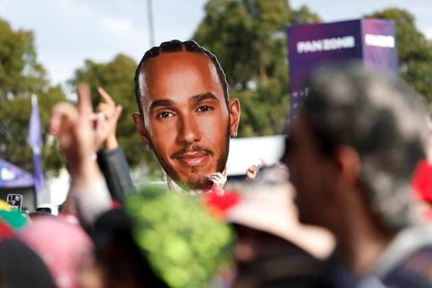 Fans of 44 Lewis Hamilton GBR, Mercedes AMG Petronas F1 Team , F1 Grand Prix of Australia at Albert Park Circuit on April 1, 2023 in Melbourne, Australia Photo by HOCH ZWEI Melbourne Australia