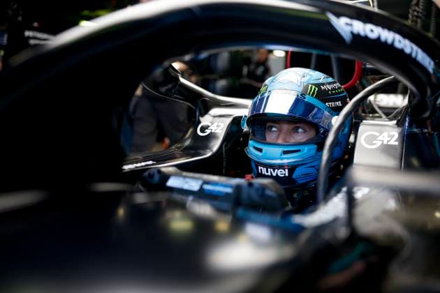 63 George Russell GBR, Mercedes AMG Petronas F1 Team , F1 Grand Prix of Australia at Albert Park Circuit on April 1, 2023 in Melbourne, Australia Photo by HOCH ZWEI Melbourne Australia