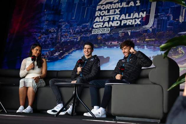 31 Esteban Ocon FRA, BWT Alpine F1 Team , 10 Pierre Gasly FRA, BWT Alpine F1 Team , F1 Grand Prix of Australia at Albert Park Circuit on April 1, 2023 in Melbourne, Australia Photo by HOCH ZWEI Melbourne Australia