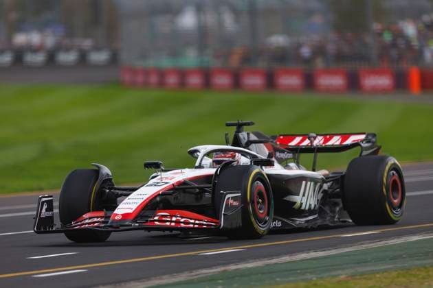 1st April 2023: Melbourne Grand Prix Circuit, Melbourne, Victoria, Australia: Australian Formula 1 Grand Prix: Qualifying: Number 20 Haas driver Kevin Magnussen during free practice 3 at the Australian Formula 1  ActionPlus12492413 StephenxBlackberry