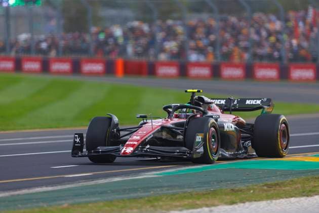 1st April 2023: Melbourne Grand Prix Circuit, Melbourne, Victoria, Australia: Australian Formula 1 Grand Prix: Qualifying: Number 24 Alfa Romeo driver Guanyu Zhou during free practice 3 at the Australian Formula 1  ActionPlus12492390 StephenxBlackberry
