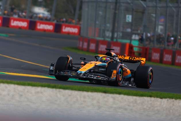 1st April 2023: Melbourne Grand Prix Circuit, Melbourne, Victoria, Australia: Australian Formula 1 Grand Prix: Qualifying: Number 81 McLaren driver Oscar Piastri during free practice 3 at the Australian Formula 1  ActionPlus12492430 StephenxBlackberry
