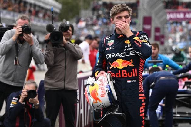 AUSTRALIAN F1 GRAND PRIX, Max Verstappen of Red Bull Racing after Qualifying for the Formula 1 Australian Grand Prix at the Albert Park Circuit in Melbourne, Saturday, April 1, 2023. ( NO ARCHIVING, EDITORIAL USE ONLY, NO USE IN BOOKS WITHOUT CONSENT MELBOURNE VIC AUSTRALIA  Copyright: xJOELxCARRETTx 20230401001781567958