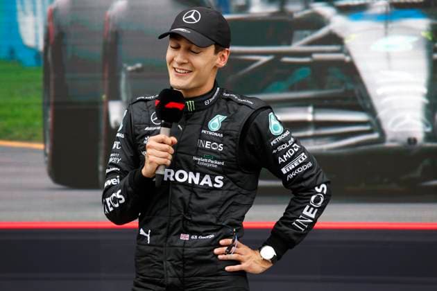 63 George Russell GBR, Mercedes AMG Petronas F1 Team , F1 Grand Prix of Australia at Albert Park Circuit on April 1, 2023 in Melbourne, Australia Photo by HOCH ZWEI Melbourne Australia