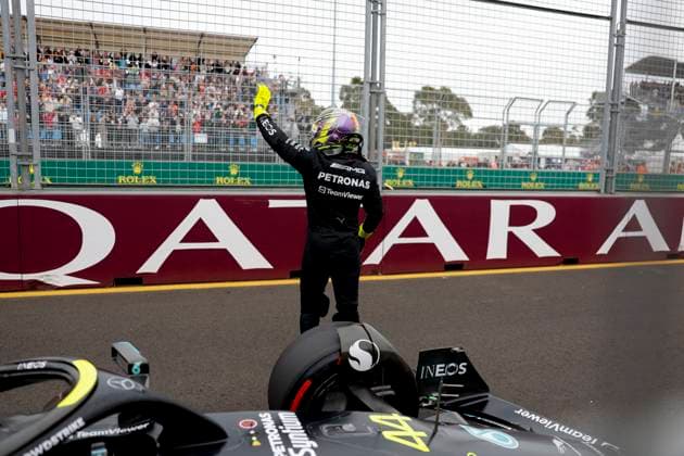 44 Lewis Hamilton GBR, Mercedes AMG Petronas F1 Team , F1 Grand Prix of Australia at Albert Park Circuit on April 1, 2023 in Melbourne, Australia Photo by HOCH ZWEI Melbourne Australia