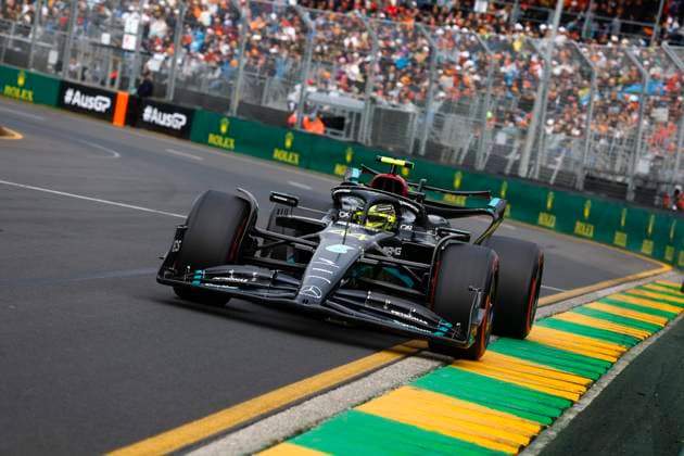 44 Lewis Hamilton GBR, Mercedes AMG Petronas F1 Team , F1 Grand Prix of Australia at Albert Park Circuit on April 1, 2023 in Melbourne, Australia Photo by HOCH ZWEI Melbourne Australia