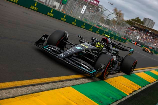 44 Lewis Hamilton GBR, Mercedes AMG Petronas F1 Team , F1 Grand Prix of Australia at Albert Park Circuit on April 1, 2023 in Melbourne, Australia Photo by HOCH ZWEI Melbourne Australia