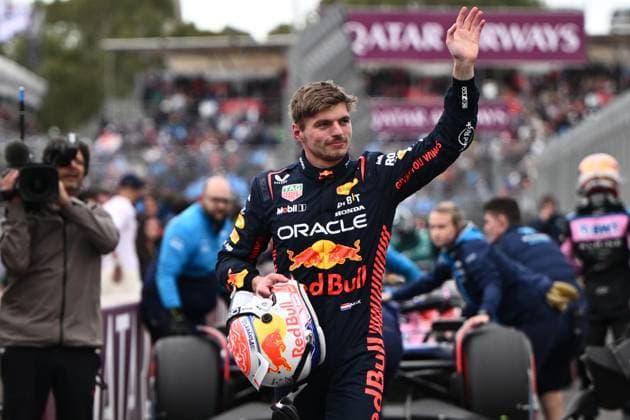 AUSTRALIAN F1 GRAND PRIX, Max Verstappen of Red Bull Racing after Qualifying for the Formula 1 Australian Grand Prix at the Albert Park Circuit in Melbourne, Saturday, April 1, 2023. ( NO ARCHIVING, EDITORIAL USE ONLY, NO USE IN BOOKS WITHOUT CONSENT MELBOURNE VIC AUSTRALIA  Copyright: xJOELxCARRETTx 20230401001781579494