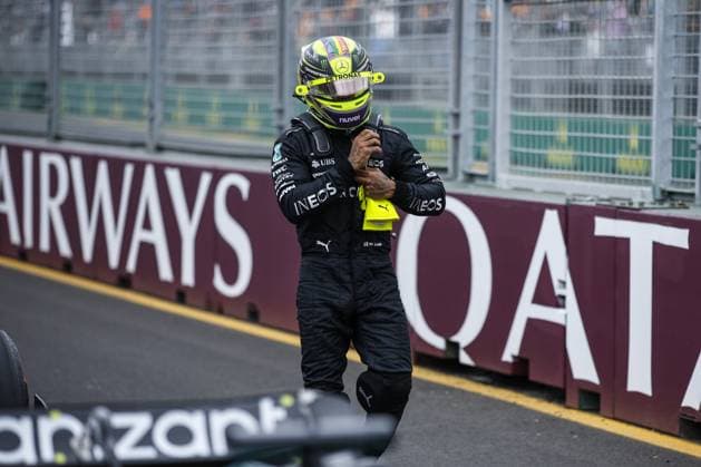 HAMILTON Lewis (gbr), Mercedes AMG F1 Team W14, portrait during the Formula 1 Rolex Australian Grand Prix 2023, 3rd round of the 2023 Formula One World Championship, WM, Weltmeisterschaft from March 31 to April 2, 2023 on the Albert Park Circuit, in Melbourne, Australia - F1 - AUSTRALIAN GRAND PRIX 2023 DPPI Panoramic  00122006__R3_0750