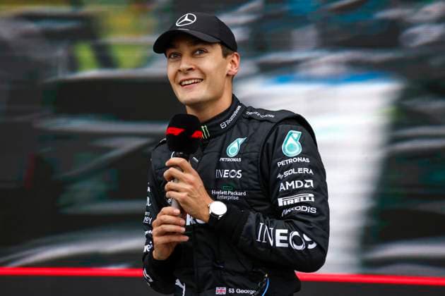63 George Russell GBR, Mercedes AMG Petronas F1 Team , F1 Grand Prix of Australia at Albert Park Circuit on April 1, 2023 in Melbourne, Australia Photo by HOCH ZWEI Melbourne Australia