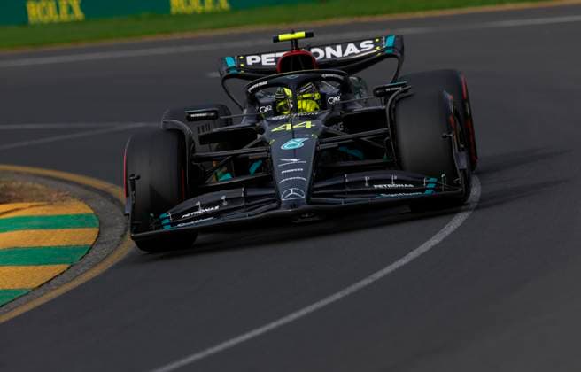 44 Lewis Hamilton GBR, Mercedes AMG Petronas F1 Team , F1 Grand Prix of Australia at Albert Park Circuit on April 1, 2023 in Melbourne, Australia Photo by HOCH ZWEI Melbourne Australia