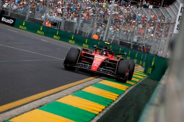 55 Carlos Sainz ESP, Scuderia Ferrari , F1 Grand Prix of Australia at Albert Park Circuit on April 1, 2023 in Melbourne, Australia Photo by HOCH ZWEI Melbourne Australia