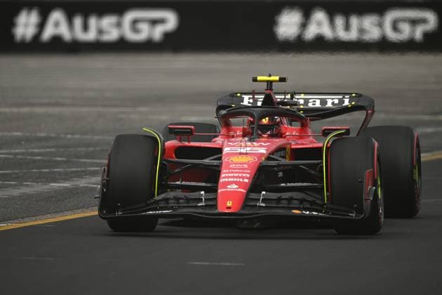 F1 Grand Prix of Australia -- Qualifying Carlos Sainz of Spain drives the Ferrari during the Formula 1 practice ahead of the 2023 Formula 1 Australian Grand Prix at Albert Park in Melbourne on the 1st of April, 2023. Melbourne Australia  Copyright: xMorganxHancockx originalFilename:hancock-f1grandp230401_npdJg.jpg