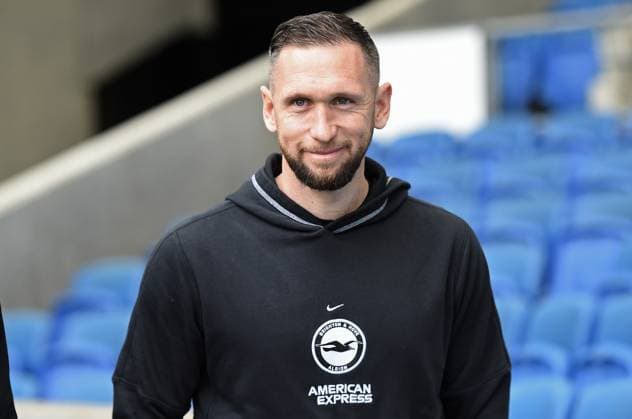 Mandatory Credit: Photo by Liz Finlayson Shutterstock (13854170a) A smiling Andrew Crofts, Brighton first team coach arrives at the American Express Community Stadium ahead of the during the Premier League match between Brighton and Hove Albion and Brentford 1st April 2023 Brighton and Hove Albion v Brentford at the American Express Community Stadium in Brighton and Hove 1st April 2023, the American Express Community Stadium, Brighton and Hove, East Sussex, United Kingdom - 01 Apr 2023 FA Premier League and Football League images are subject to DataCo Licence see www.football-dataco.com Editorial use only Brighton and Hove Albion v Brentford at the American Express Community Stadium in Brighton and Hove 1st April 2023, the American Express Community Stadium, Brighton and Hove, East Sussex, United Kingdom - 01 Apr 2023 FA Premier League and Football League images are subject to DataCo Licence see www.football-dataco.com Editorial use only  Copyright: xLizxFinlayson Shutterstockx 13854170a