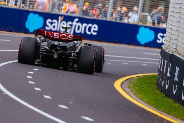 April 1, 2023, Melbourne, Victoria, Australia: MELBOURNE, AUSTRALIA - APRIL 01: Lewis Hamilton of Great Britain drives the Mercedes AMG Petronas F1 Team W13 during free practice at the 2023 Australian Grand Prix at Albert Park in Melbourne, Australia Melbourne Australia - ZUMAp121 20230401_zsp_p121_055 Copyright: xChrisxPutnamx