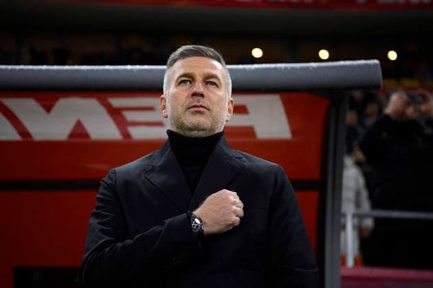 Romania v Belarus: Group I - UEFA EURO, EM, Europameisterschaft,Fussball 2024 Qualifying Round Edward Iordanescu head coach of Romania in action during the UEFA EURO 2024 qualifying round group I match between Romania and Belarus at Arena Nationala on March 28, 2023 in Bucharest, Romania. Bucharest Romania  Copyright: xAlexxNicodimx originalFilename:nicodim-rouroman230328_npYB2.jpg