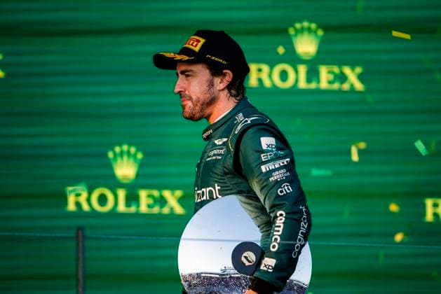 14 Fernando Alonso (ESP, Aston Martin Aramco Cognizant F1 Team), F1 Grand Prix of Australia at Albert Park Circuit on April 2, 2023 in Melbourne, Australia. (Photo by HOCH ZWEI) Melbourne Australia