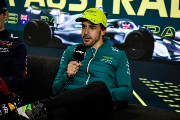 14 Fernando Alonso (ESP, Aston Martin Aramco Cognizant F1 Team), F1 Grand Prix of Australia at Albert Park Circuit on April 2, 2023 in Melbourne, Australia. (Photo by HOCH ZWEI) Melbourne Australia