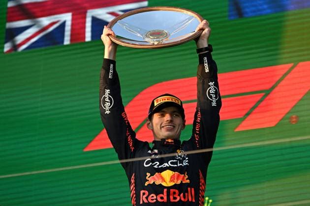 F1 Grand Prix of Australia Max Verstappen of the Netherlands and Red Bull Racing celebrates following the 2023 Formula 1 Australian Grand Prix at Albert Park in Melbourne on the 2nd of April, 2023. Melbourne Australia  Copyright: xMorganxHancockx originalFilename:hancock-f1grandp230402_nppa6.jpg