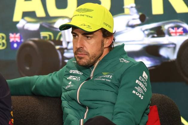 April 2, 2023: Spanish driver FERNANDO ALONSO during the Post Race press conference, PK, Pressekonferenz after the 2023 Formula One Australian Grand Prix at the Albert Park Circuit in Melbourne on April 02, 2023 in Melbourne, Australia - ZUMAa155 20230402_zaa_a155_064 Copyright: xChristopherxKhouryx