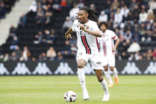 Khephren Thuram (OGC Nice) FOOTBALL : SCO Angers Vs OGC Nice - Ligue 1 - 02 04 2023 MichaelBaucher Panoramic 