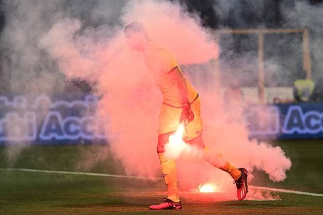 Bilder des Jahres 2023, Sport 04 April Sport Themen der Woche KW14 Sport Bilder des Tages Db Cremona 05 04 2023 - Coppa Italia Cremonese-Fiorentina foto Daniele Buffa Image nella foto: Pietro Terracciano 