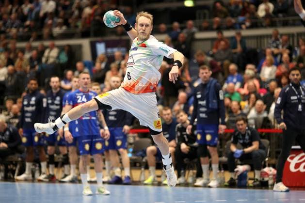 Sport Themen der Woche KW14 Sport Bilder des Tages 06.04.2023, Handball, Düsseldorf, Mitsubishi Electric Halle, Liqui Moly Handball Bundesliga, Saison 2022 2023, Bergischer HC - SC Magdeburg: Matthias Musche von SC Magdeburg wirft den Ball auf das Tor NRW Deutschland *** 06 04 2023, handball, Düsseldorf, Mitsubishi Electric Halle, Liqui Moly Handball Bundesliga, season 2022 2023, Bergischer HC SC Magdeburg Matthias Musche of SC Magdeburg throws the ball at the goal NRW Germany