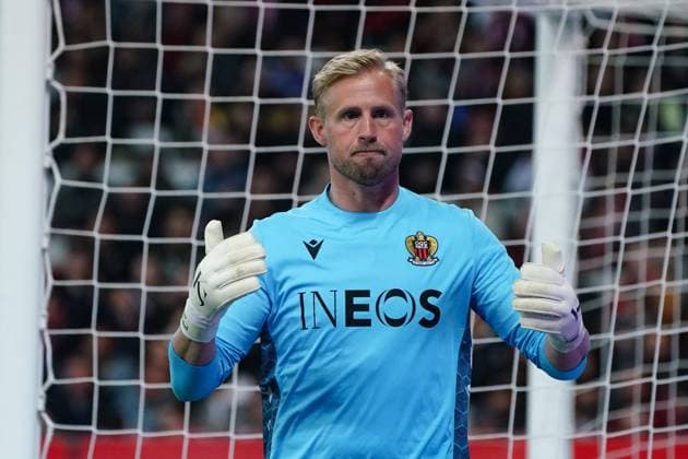 Kasper Schmeichel (OGC Nice) FOOTBALL : OGC Nice vs Paris SG - Ligue 1 Uber Eats - Nice - 08 04 2023 NorbertScanella Panoramic 