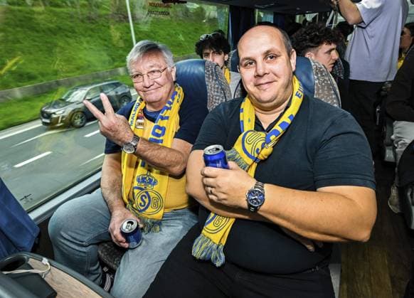 LEVERKUSEN, BELGIUM - APRIL 13 : On the road with Royale Union Saint-Gilloise before the UEFA Europa League Quarter-finals, 1st leg match between Leverkusen and Union SG at the BayArena on April 13, 2023 in Leverkusen, Belgium, 13 04 2023 ( Leverkusen v Union SG - UEFA Europa League PhotoNews Panoramic 