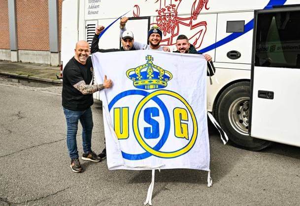 LEVERKUSEN, BELGIUM - APRIL 13 : On the road with Royale Union Saint-Gilloise before the UEFA Europa League Quarter-finals, 1st leg match between Leverkusen and Union SG at the BayArena on April 13, 2023 in Leverkusen, Belgium, 13 04 2023 ( Leverkusen v Union SG - UEFA Europa League PhotoNews Panoramic 