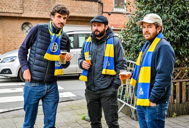 LEVERKUSEN, BELGIUM - APRIL 13 : On the road with Royale Union Saint-Gilloise before the UEFA Europa League Quarter-finals, 1st leg match between Leverkusen and Union SG at the BayArena on April 13, 2023 in Leverkusen, Belgium, 13 04 2023 ( Leverkusen v Union SG - UEFA Europa League PhotoNews Panoramic 