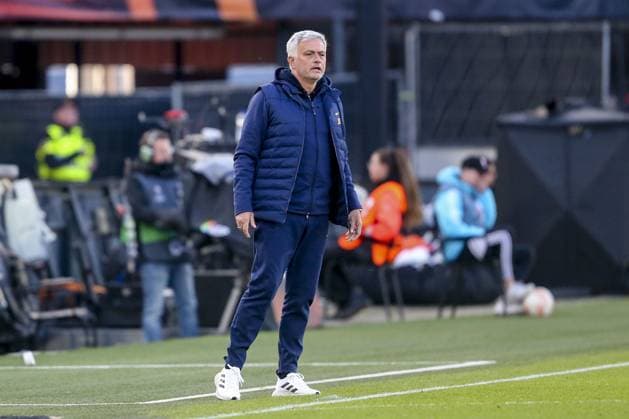 ROTTERDAM, 15-4-2023, Stadium de Kuip, European UEFA Europa League season 2022-2023. Feyenoord - AS Roma. AS Roma trainer Jose Mourinho during the game Feyenoord - AS Roma. Feyenoord - AS Roma  x20528743x Copyright: