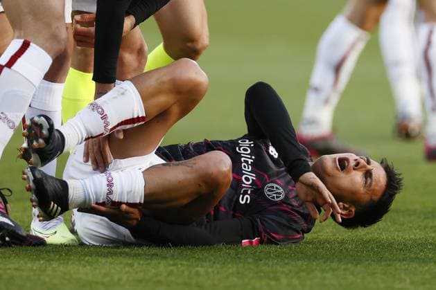 ROTTERDAM - Paolo Dybala of AS Roma during the UEFA Europa League quarterfinal match between Feyenoord and AS Roma at Feyenoord Stadion de Kuip on April 13, 2023 in Rotterdam, Netherlands. ANP PIETER STAM DE JONGE UEFA Europa League Quarter-finals, 1st leg 2022 2023 xVIxANPxSportx xxANPxIVx 466934044 originalFilename: 466934044.jpg
