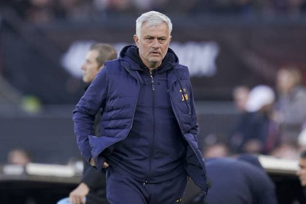 ROTTERDAM, 15-4-2023, Stadium de Kuip, European UEFA Europa League season 2022-2023. Feyenoord - AS Roma. AS Roma trainer Jose Mourinho during the game Feyenoord - AS Roma. Feyenoord - AS Roma  x20528787x Copyright: