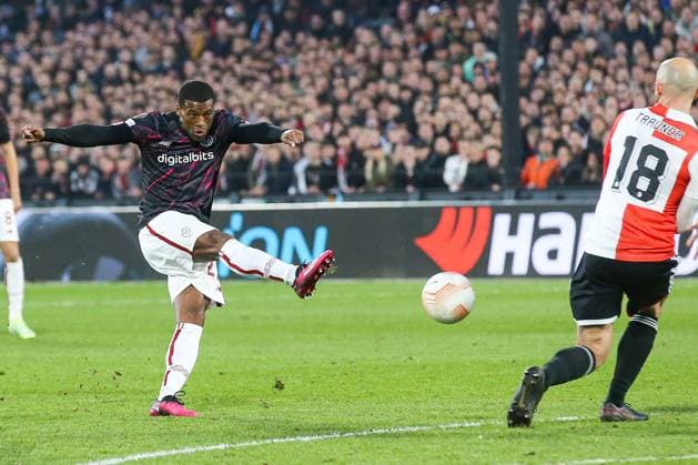 ROTTERDAM, 15-4-2023, Stadium de Kuip, the UEFA Europa League, Feyenoord - AS Roma, AS Roma player Georginio Wijnaldum Feyenoord - AS Roma  x20529476x Copyright: