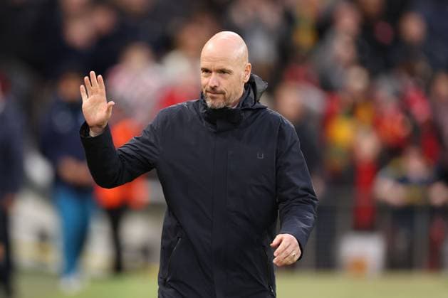 Mandatory Credit: Photo by Ryan Browne Shutterstock (13867464x) Manchester United, ManU manager Erik ten Hag. Manchester United v Sevilla, UEFA Europa League, Quarter-Final, First Leg, Football, Old Trafford, Manchester, UK - 13 Apr 2023 Manchester United v Sevilla, UEFA Europa League, Quarter-Final, First Leg, Football, Old Trafford, Manchester, UK - 13 Apr 2023 Copyright: xRyanxBrowne Shutterstockx 13867464x