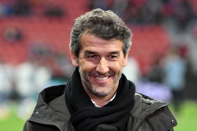 Expert Karl Heinz Riedle GER, Bayer 04 Leverkusen vs Union Saint Gilloise, Football, Europa League, Quarterfinal First Leg, Season 2022 2023, 13 04 2023 DFL REGULATES PROHIBIT ANY USE OF PHOTOGRAPHS AS IMAGE SEQUENCES AND OR QUASI VIDEO GER, Bayer 04 Leverkusen vs Union Saint Gilloise, Football, Europa League, Quarterfinal First Leg, Season 2022 2023, 13 04 2023 Leverkusen Copyright: xEibner-Pressefoto ThomasxThienelx EP_TTL