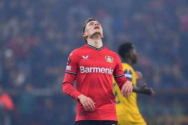 LEVERKUSEN, GERMANY - 13.04.23: Florian Wirtz. The match of match UEFA Europa League Bayer 04 Leverkusen vs Royale Union Saint-Gilloise at Bayarena  Copyright: xVITALIIxKLIUIEVx