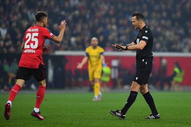 LEVERKUSEN, GERMANY - 13.04.23: Ivan Kruzliak. The match of match UEFA Europa League Bayer 04 Leverkusen vs Royale Union Saint-Gilloise at Bayarena  Copyright: xVITALIIxKLIUIEVx