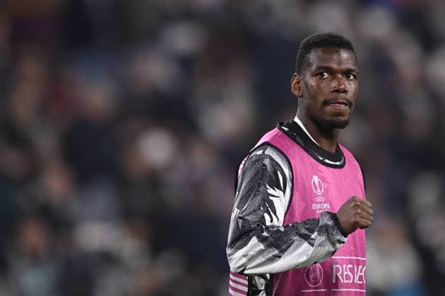 Foto Fabio Ferrari LaPresse 13 Aprile 2023 - Torino, Italia - calcio - Juventus vs Sporting Lisbona - UEFA Europa League - quarti di finale -1 2 - Juventus Stadium. Nella foto: Paul Pogba (Juventus F.C.) si scalda April 13, 2023 Turin, Italy - sport, calcio - Juventus vs Sporting Lisbona - UEFA Europa League - quarter to finals-1 2- Juventus Stadium. In the pic: Paul Pogba (Juventus F.C.)  Copyright: xFabioxFerrari LaPressex