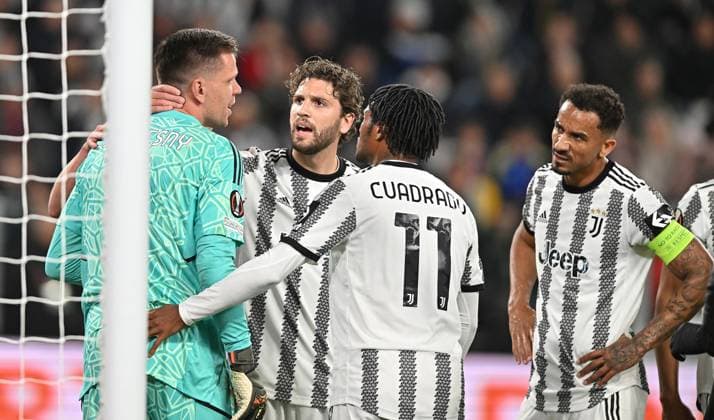 April 13, 2023, Turin, Italy: Juventus Woiciech Szczesny during the first leg of the UEFA Europa League quarter-finals soccer match Juventus FC vs Sporting Lisbona at the Allianz Stadium in Turin, Italy, 13 april 2023 ANSA ALESSANDRO DI MARCO Turin Italy - ZUMAa110 20230413_zaf_a110_038 Copyright: xAlessandroxDixMarcox